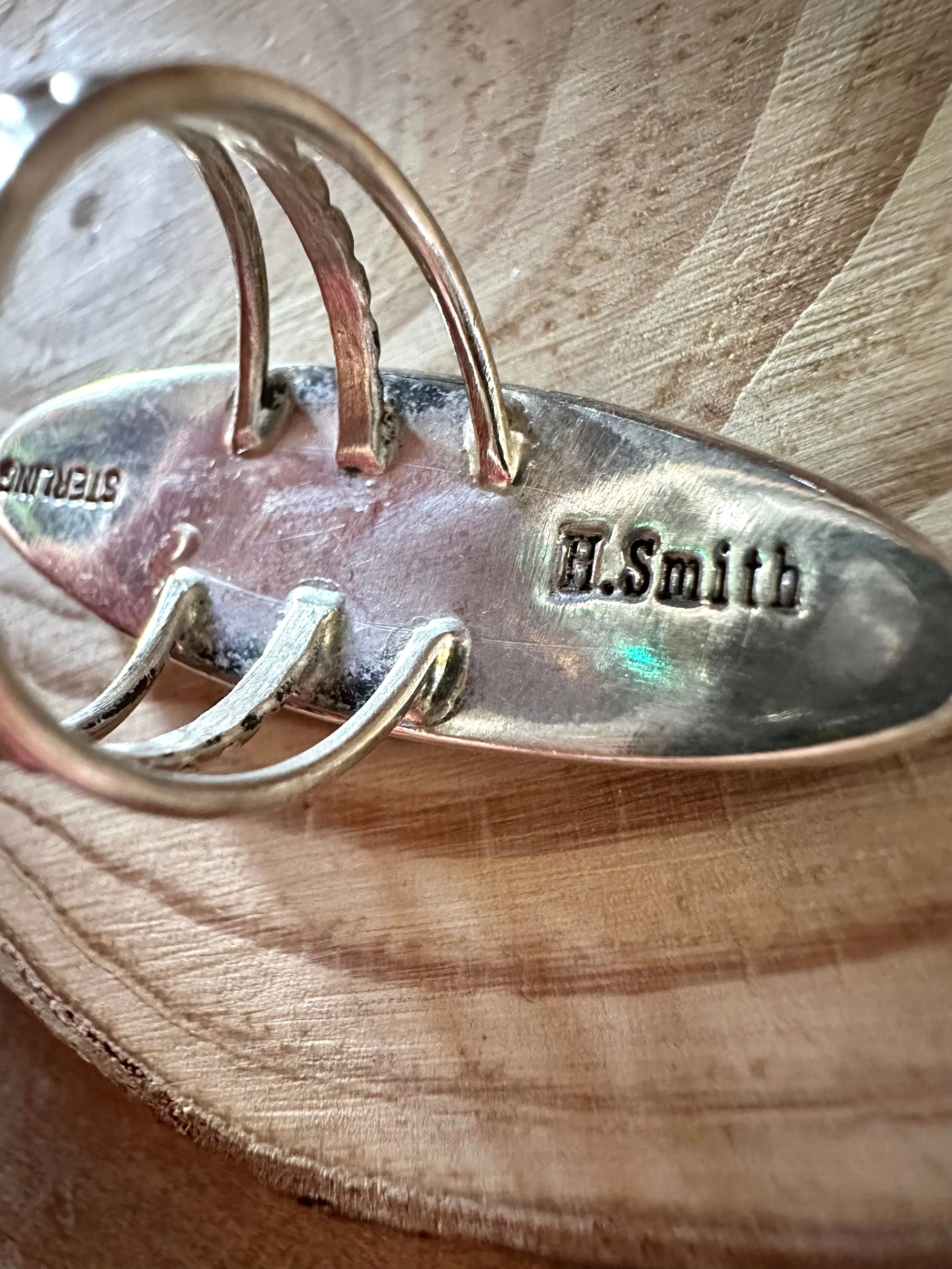 HAROLD SMITH Pueblo Night Sky Micro Inlay Ring • Size 6