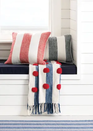 Helmsman Dot Blue Throw