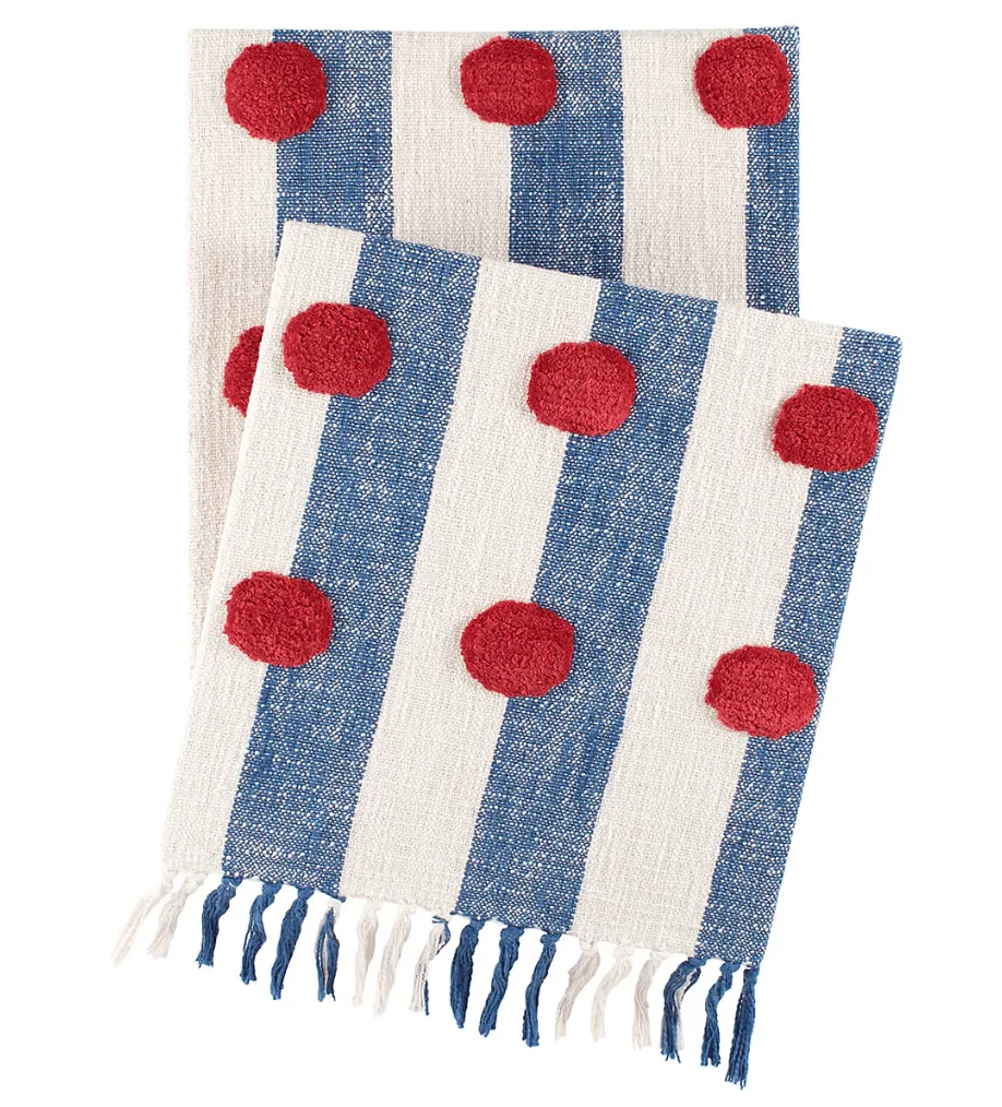 Helmsman Dot Blue Throw
