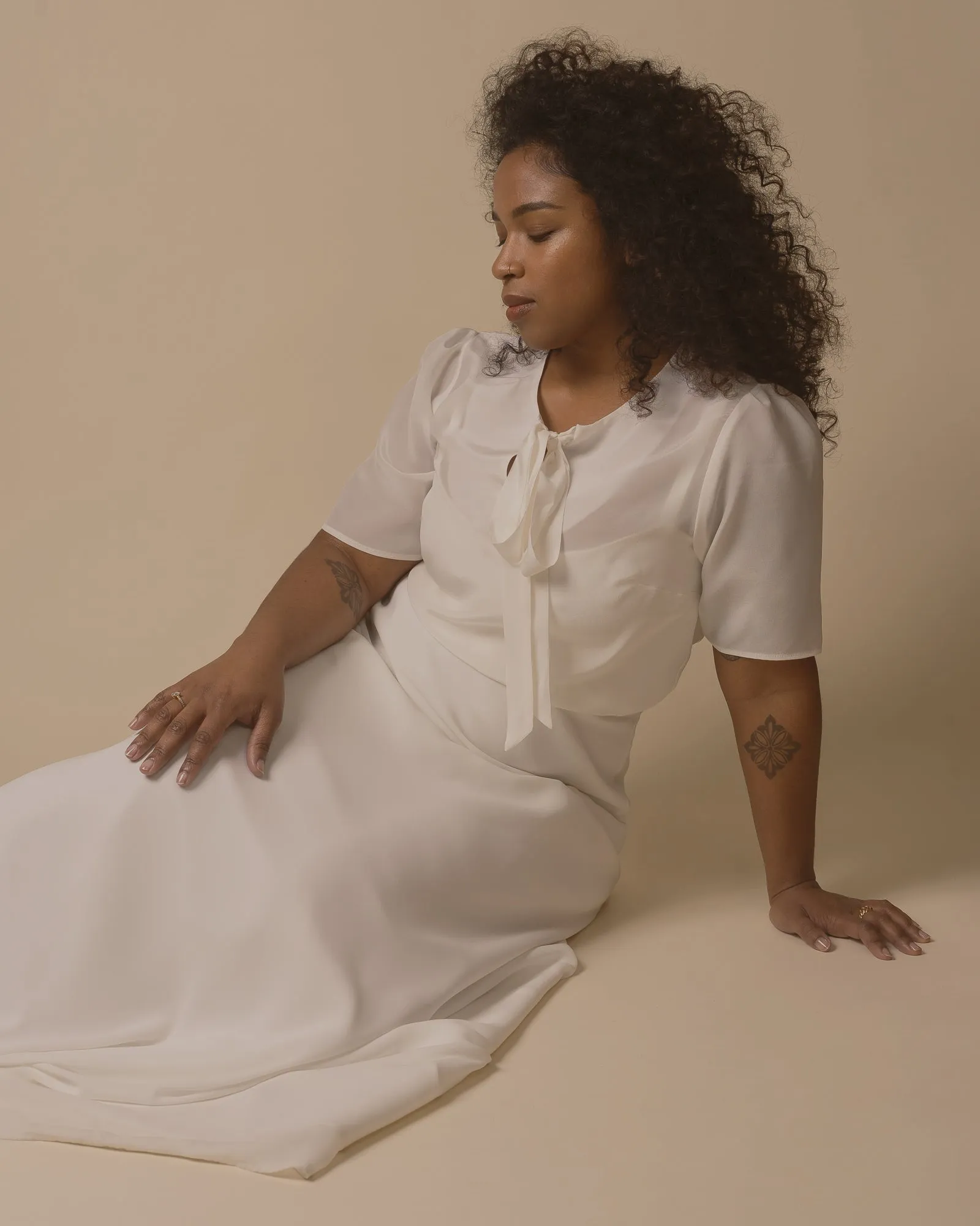 Honey Trap | Silk Bow Blouse