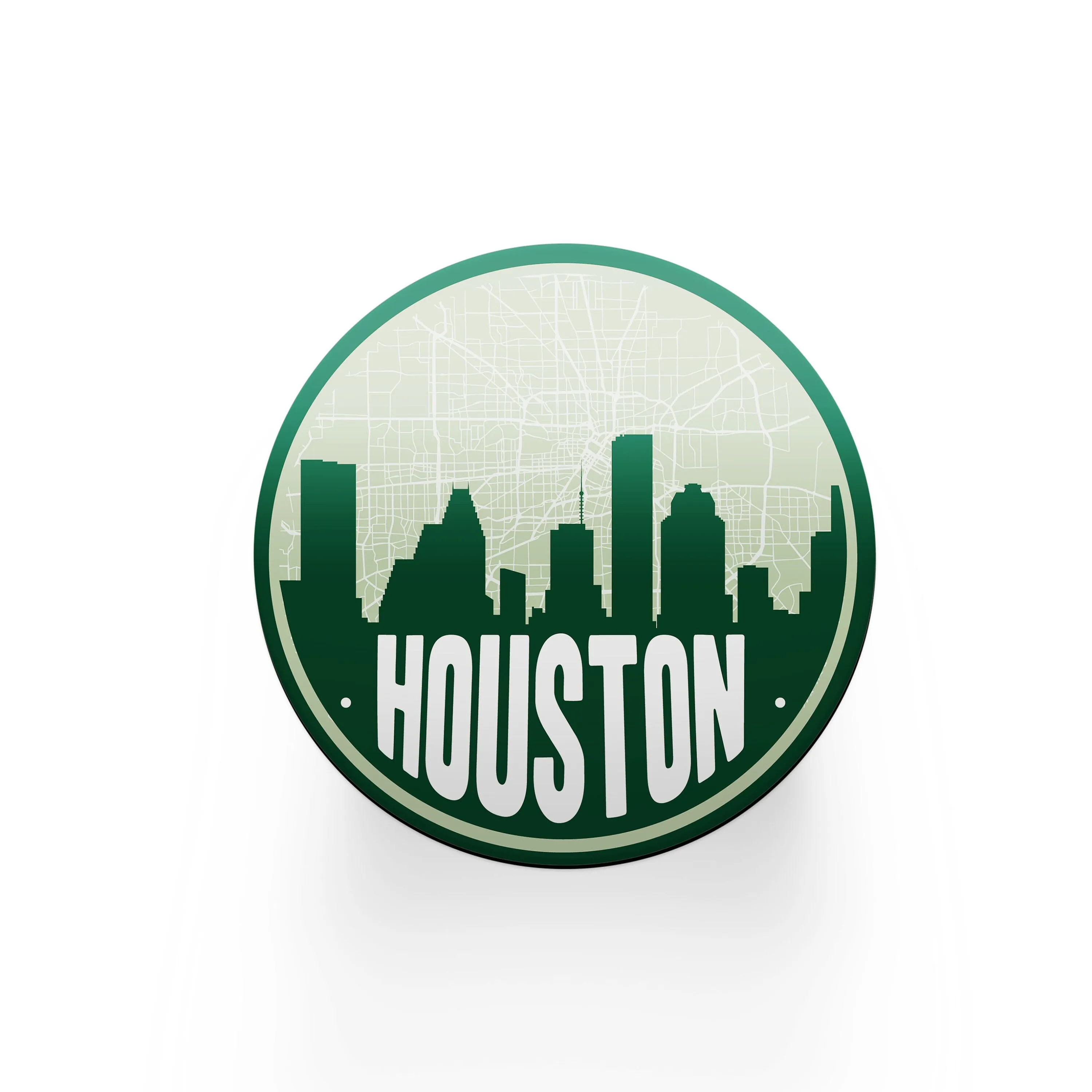 Houston map coasters, Houston gifts for him, Houston skyline coaster set, set of coasters, Houston bar gifts, gifts for boss, drink coasters