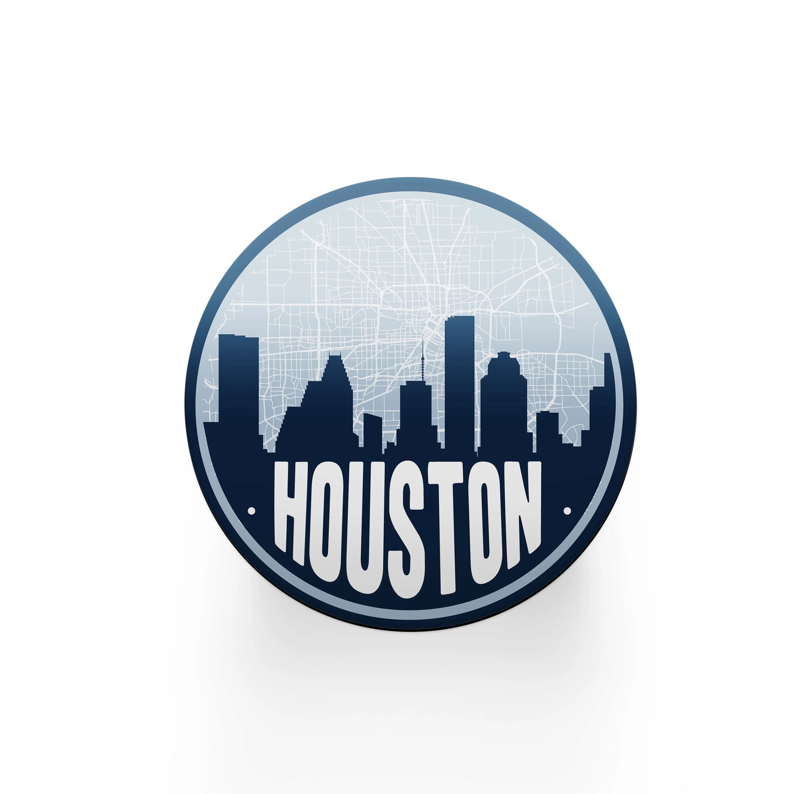 Houston map coasters, Houston gifts for him, Houston skyline coaster set, set of coasters, Houston bar gifts, gifts for boss, drink coasters