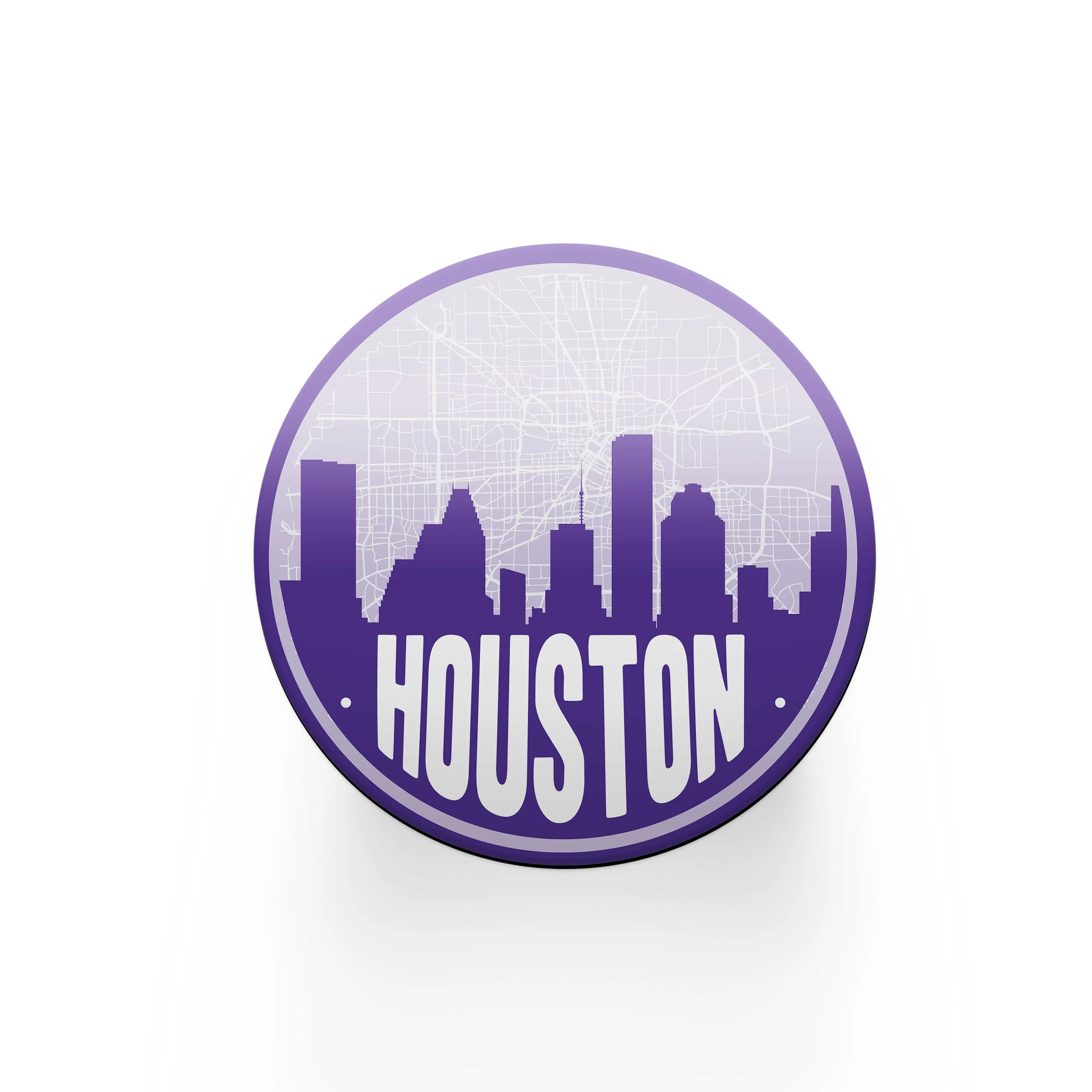 Houston map coasters, Houston gifts for him, Houston skyline coaster set, set of coasters, Houston bar gifts, gifts for boss, drink coasters