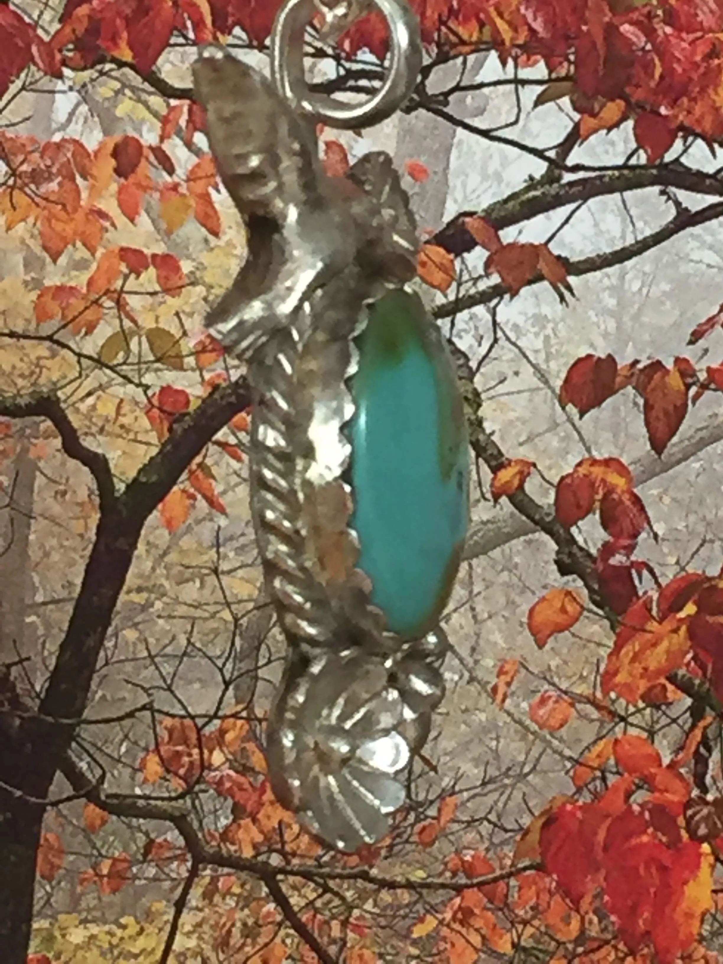 Hummingbird Feeding - Turquoise
