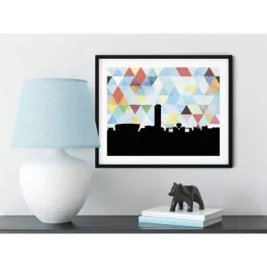 Ibadan, Nigeria geometric skyline