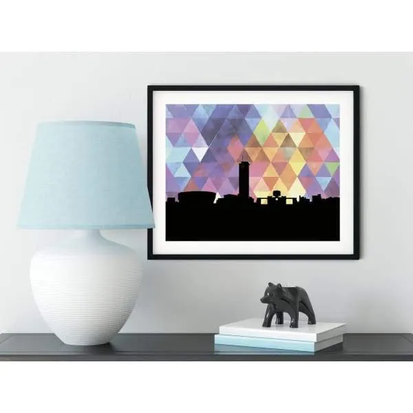 Ibadan, Nigeria geometric skyline
