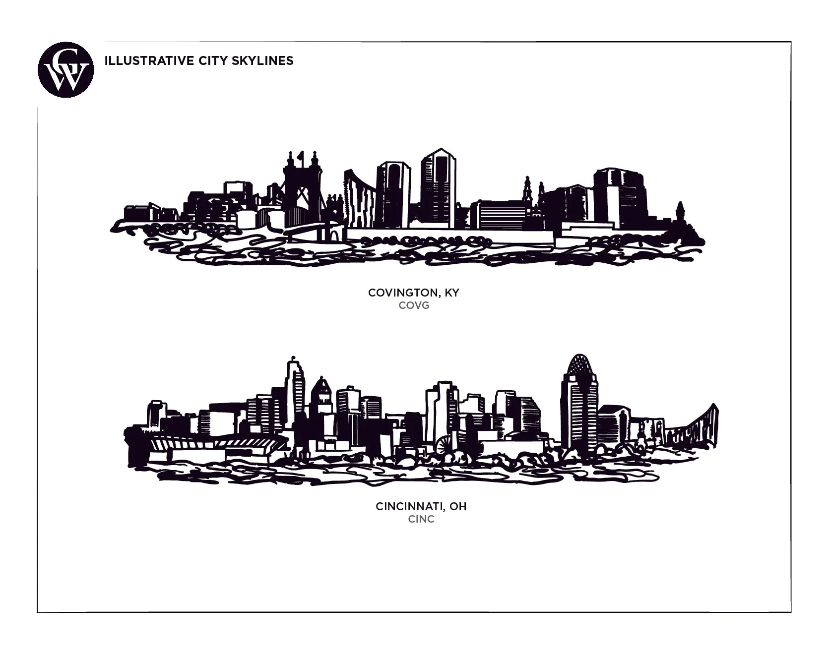 Illustrative Floating Skyline