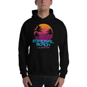 Imperial Beach California Retro 80's Hooded Sweatshirt