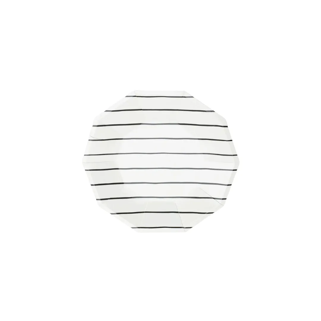 Ink Striped Small Plates