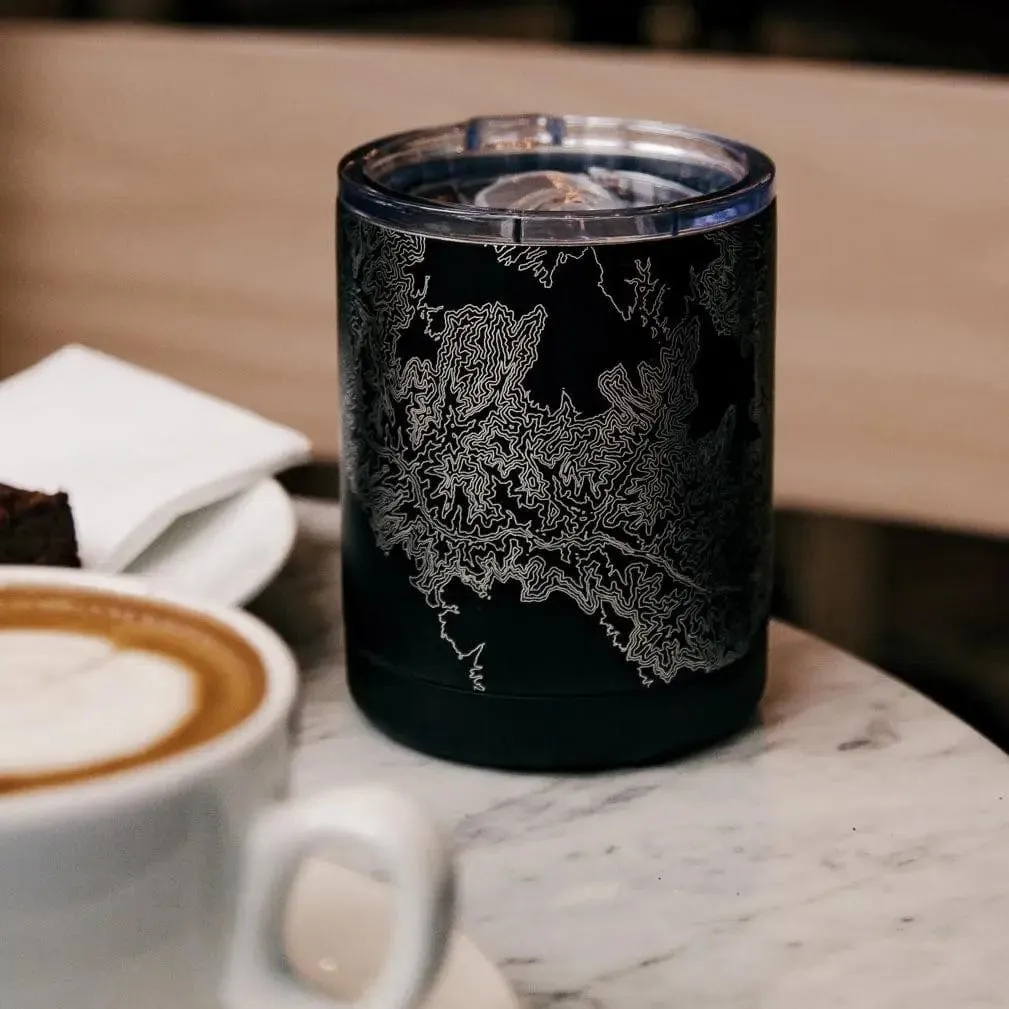 Jersey City - New Jersey Map Insulated Cup in Matte Black