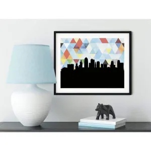 Kansas City, Missouri geometric skyline