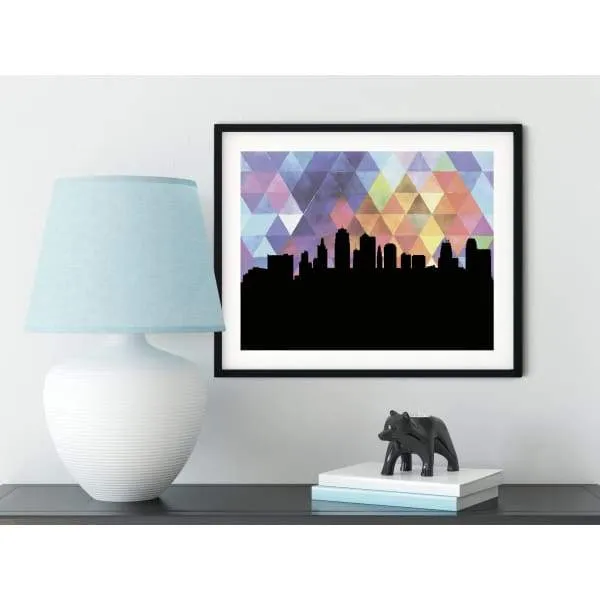 Kansas City, Missouri geometric skyline