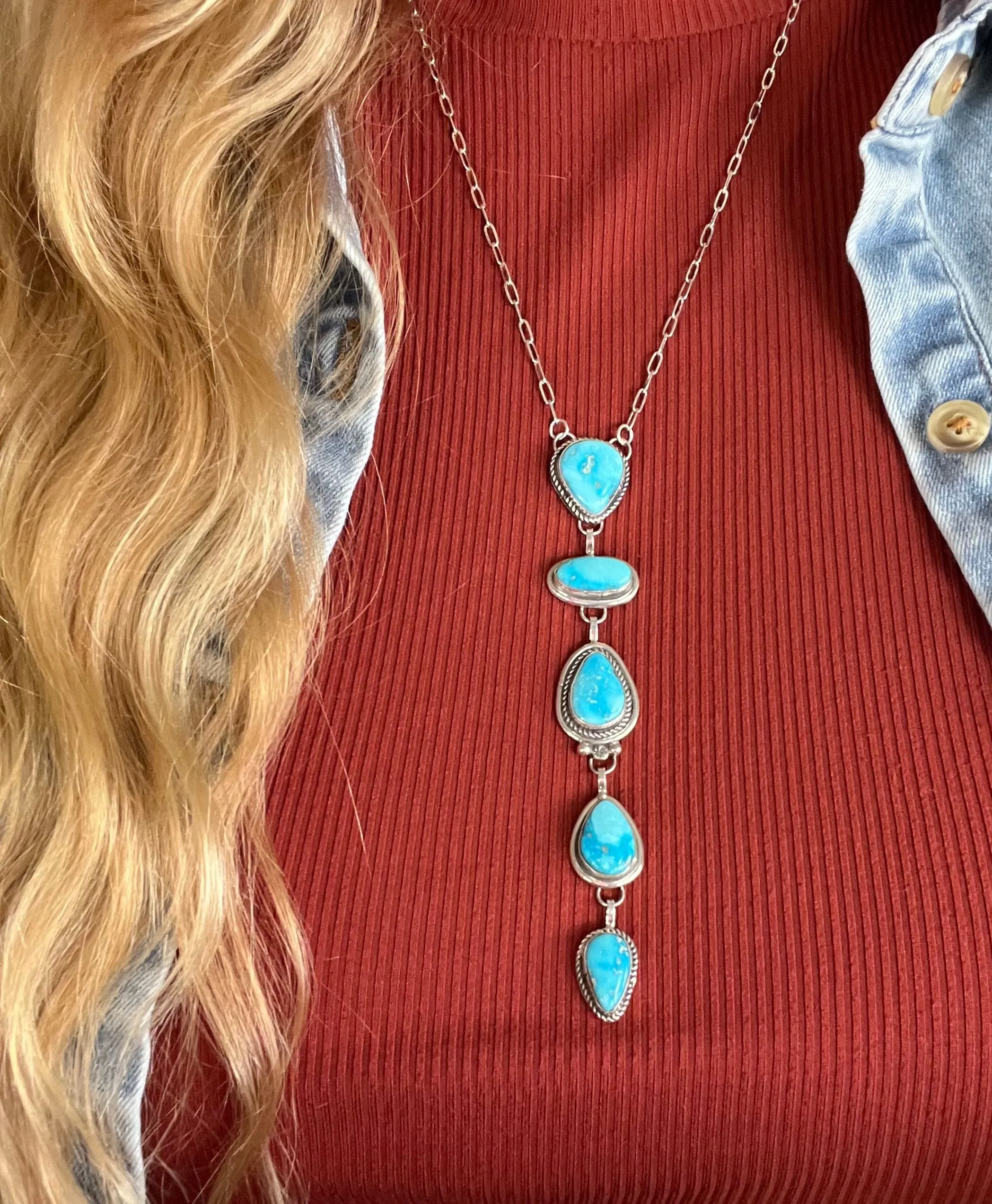 Kingman Lariat Necklace