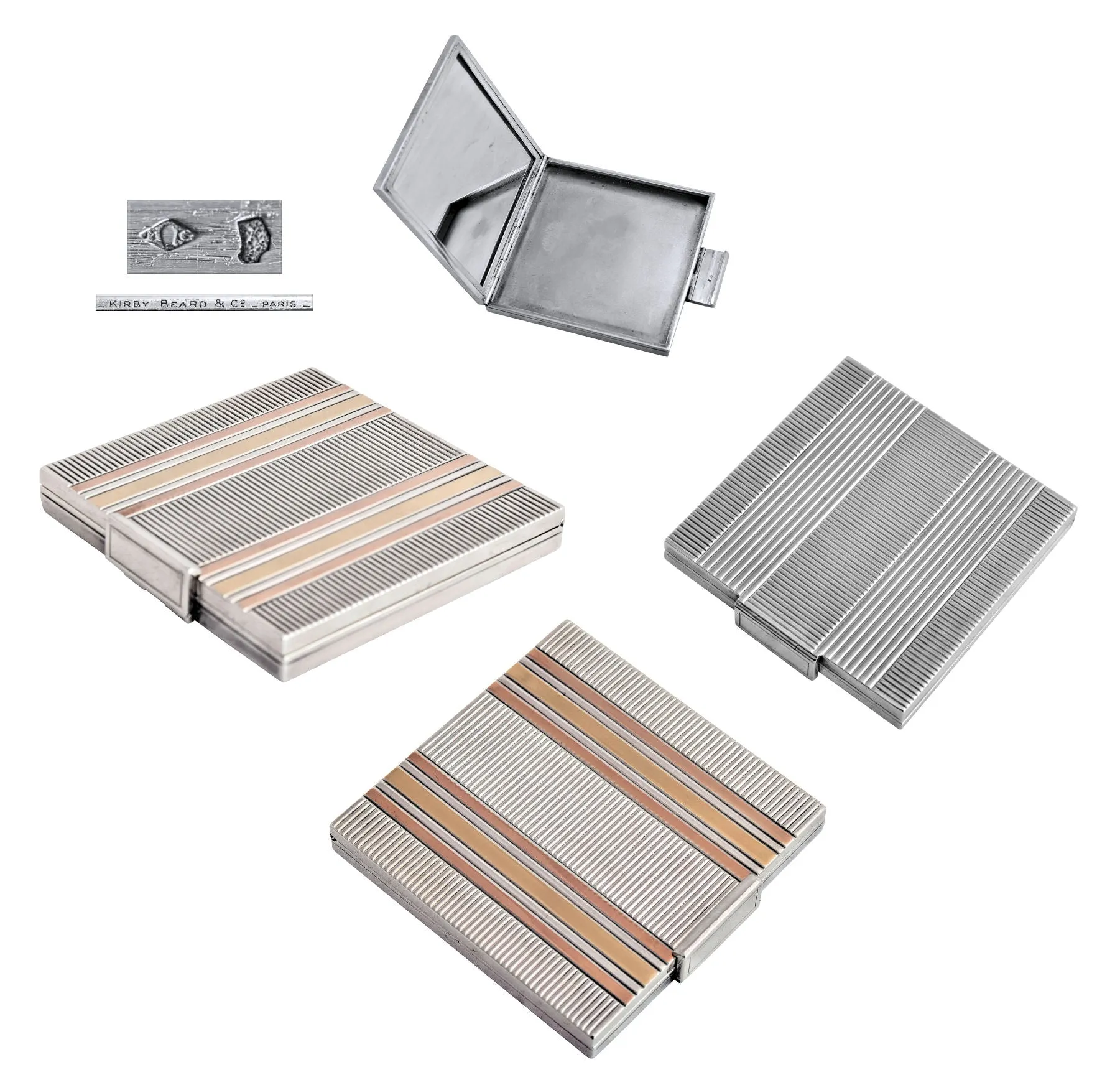 Kirby and Beard silver ladies compact