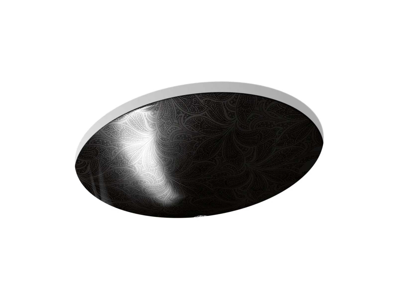 KOHLER K-14218-FP2 Sartorial Paisley Caxton 19-1/4" oval undermount bathroom sink