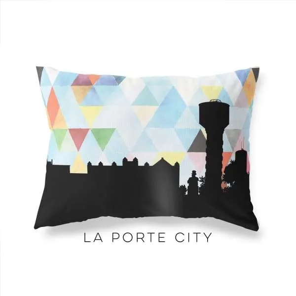 La Porte City, Iowa geometric skyline
