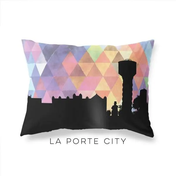 La Porte City, Iowa geometric skyline