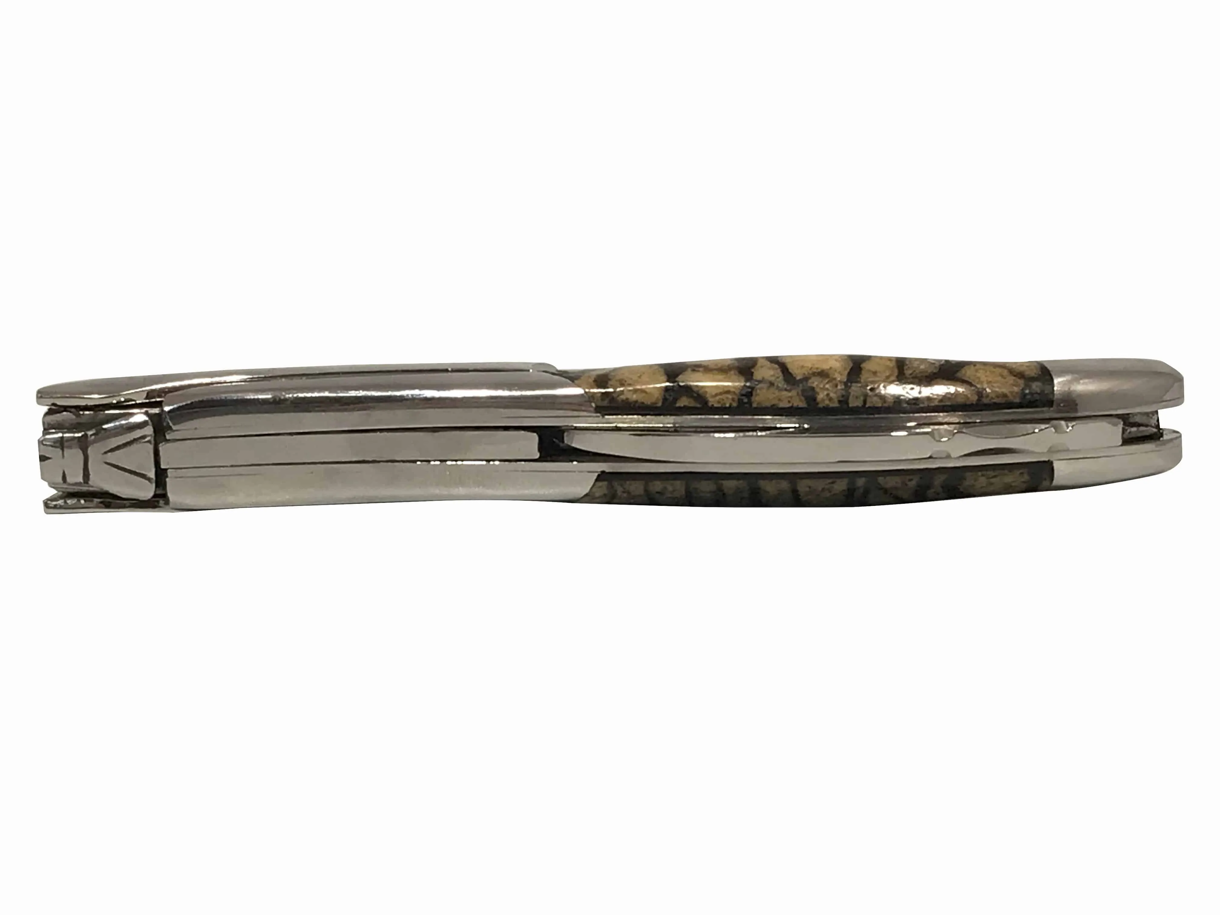Laguiole en Aubrac Sommelier Waiter's Corkscrew with Striped Tigre Handle