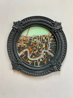Large Round NOLA Map