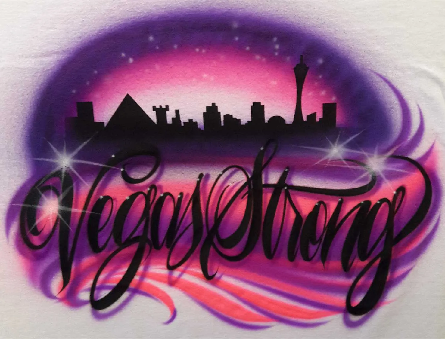 Las Vegas City Skyline A  # 1425 art stencil / template