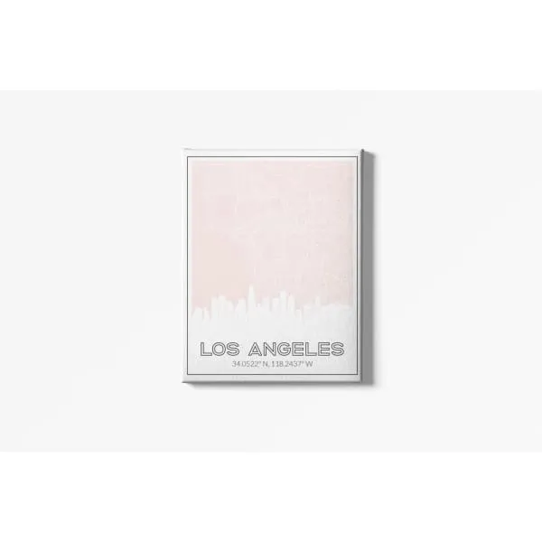Los Angeles, California skyline and map | Handshake