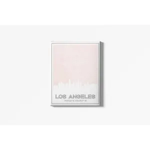 Los Angeles, California skyline and map | Handshake