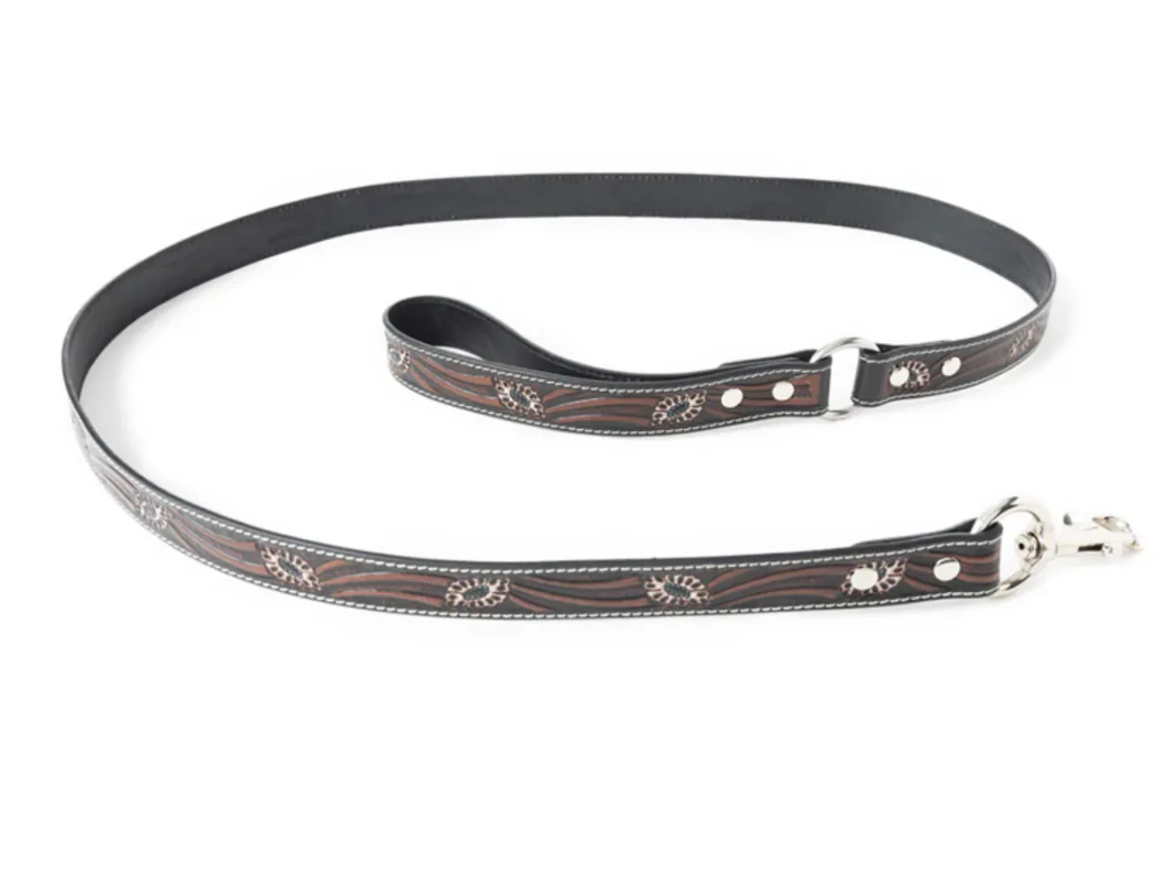 Luna Beam Dog Leash In Dark Brown