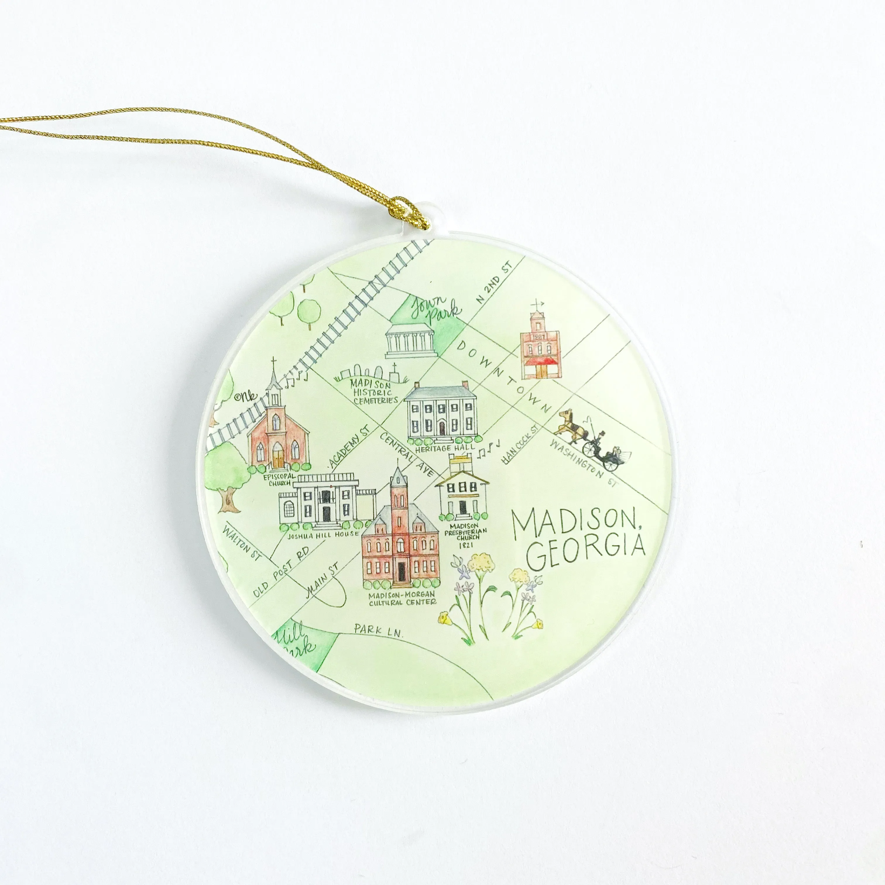 Madison, Georgia Acrylic Ornaments