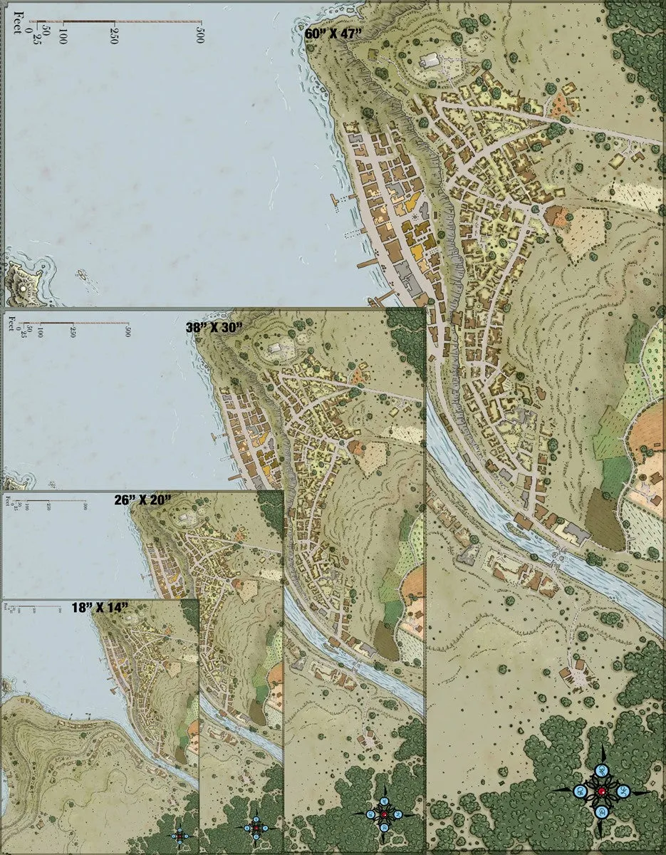 Mallowham Town Fantasy Map Patreon