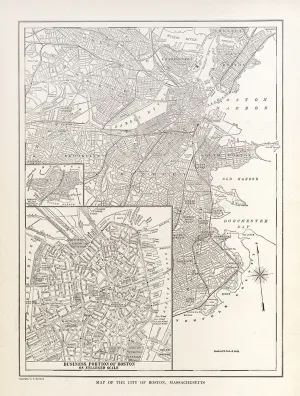 Map of The City of Boston, Massachusetts