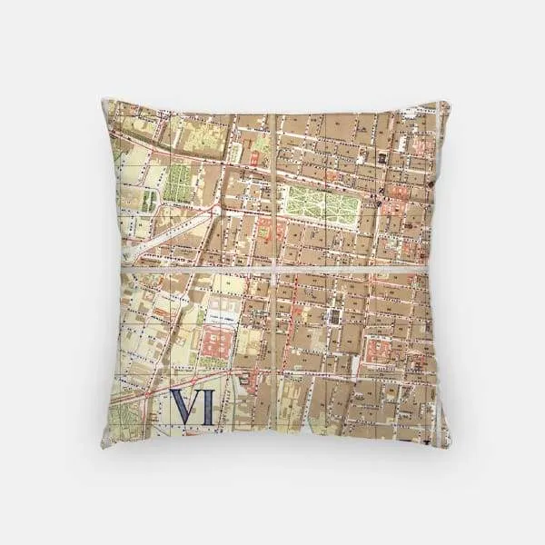 Mexico City, Mexico city skyline with vintage Mexico City map