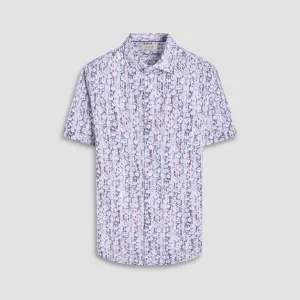 Miles Striped Floral OoohCotton Short-Sleeve Shirt