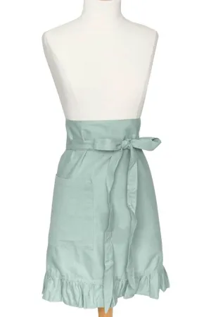 mineral gray solid cloth bistro aprons