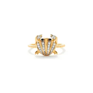 Mini Crab and Coquillage Ring