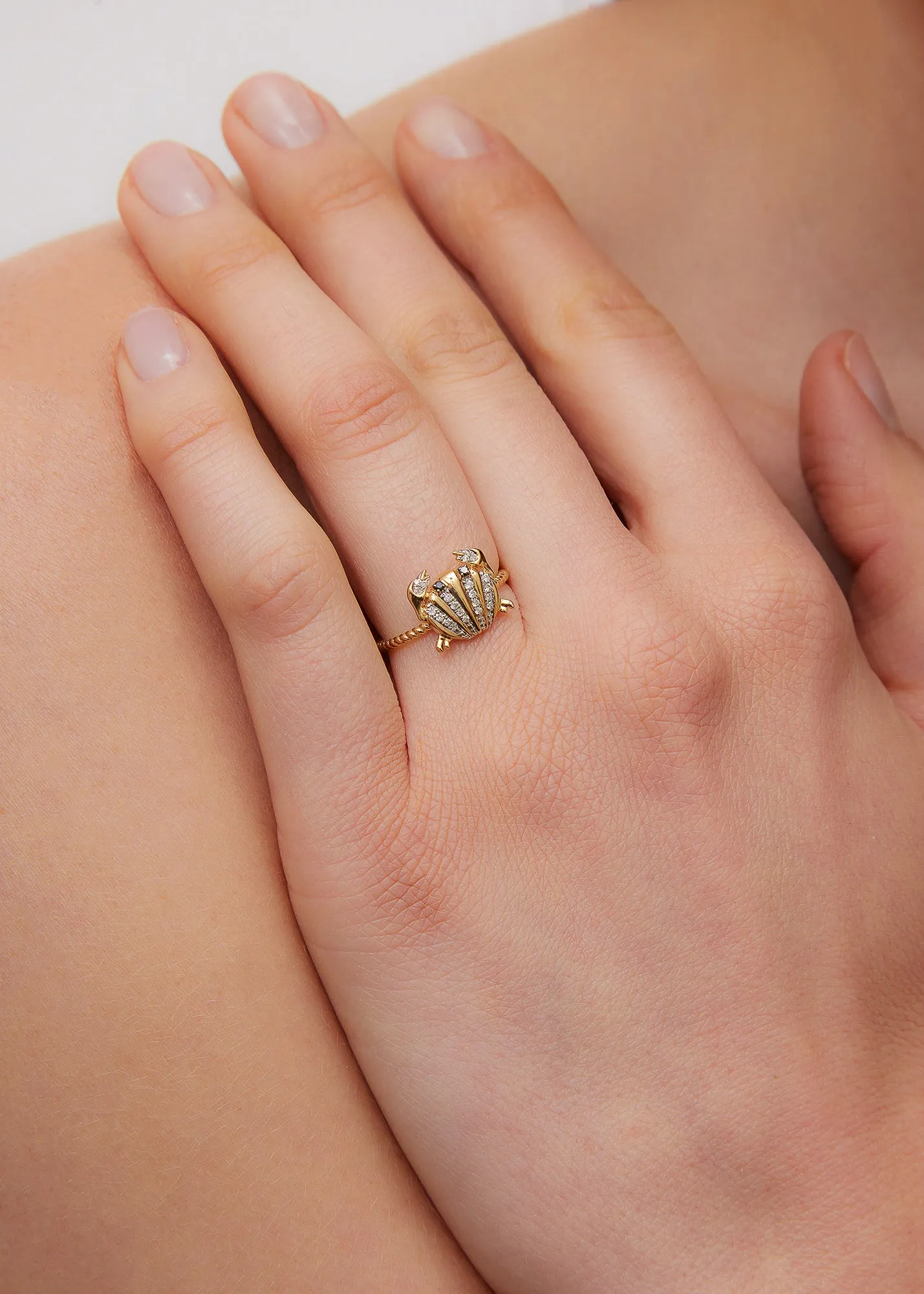 Mini Crab and Coquillage Ring