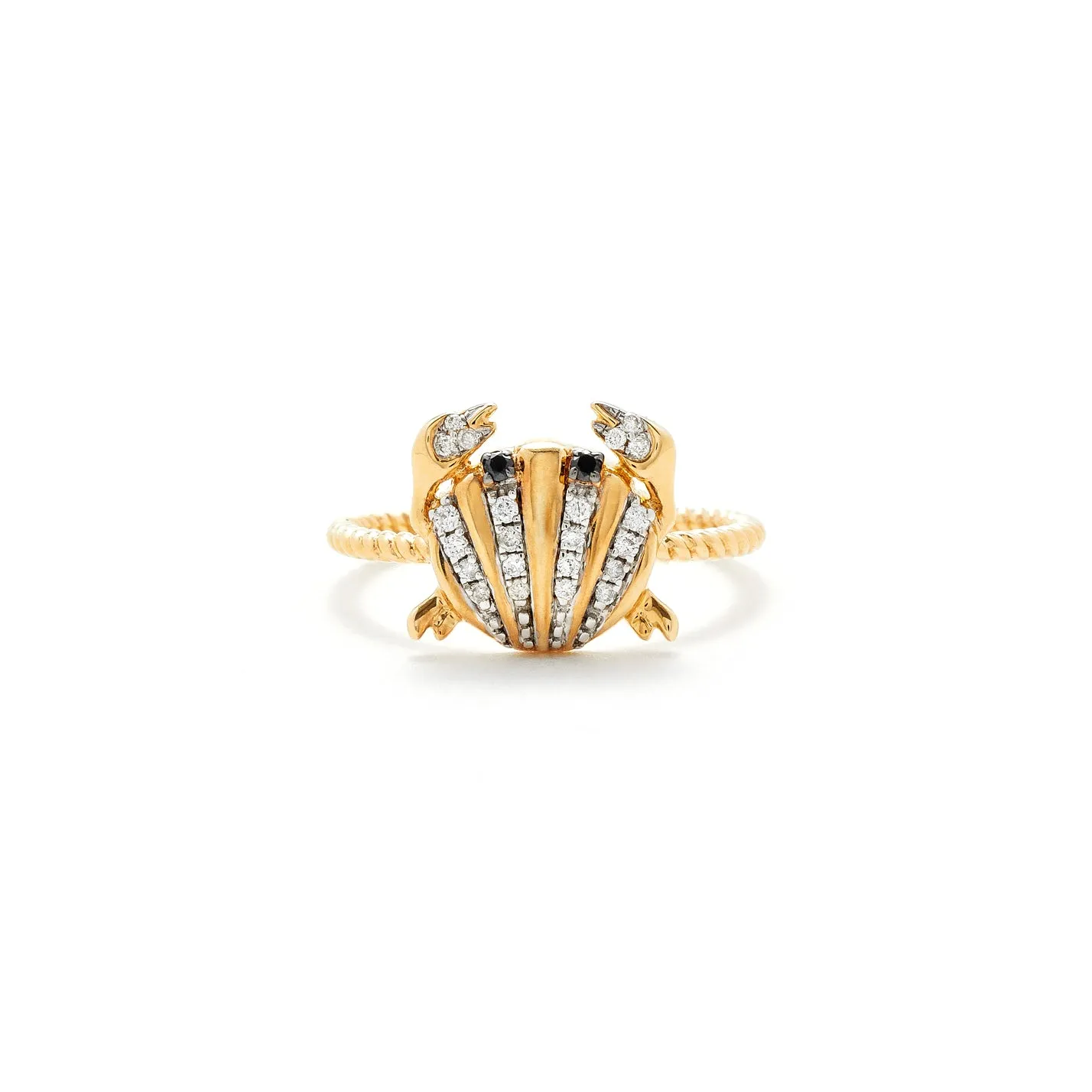 Mini Crab and Coquillage Ring
