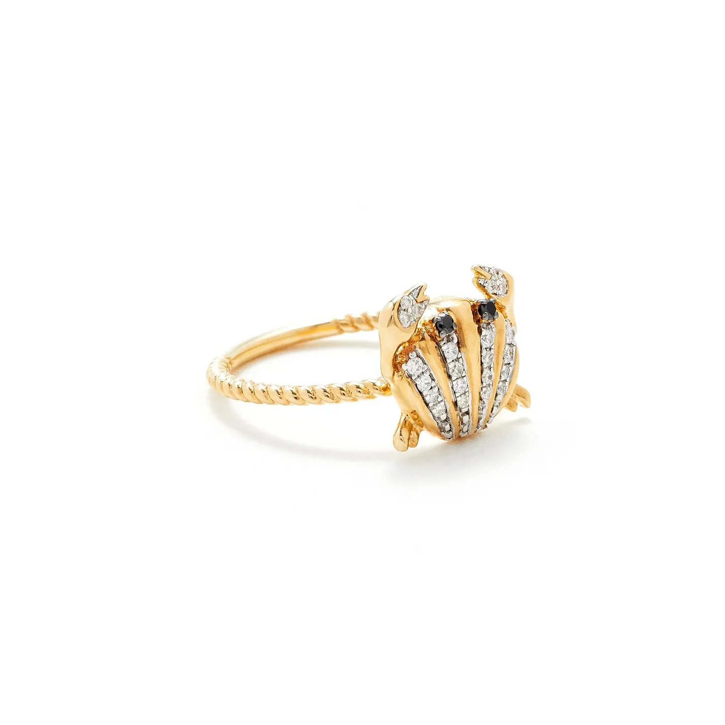 Mini Crab and Coquillage Ring