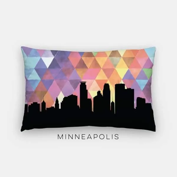 Minneapolis, Minnesota geometric skyline