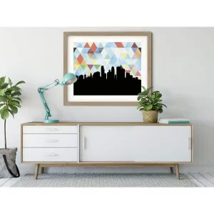 Minneapolis, Minnesota geometric skyline