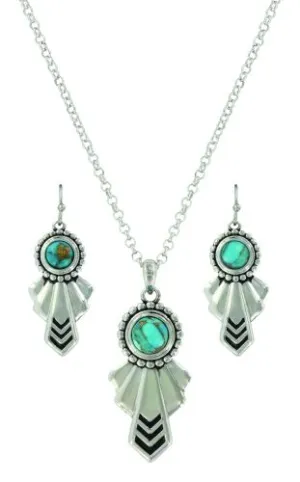 Montana Silversmiths Southwestern Turquoise Heaven Jewelry Set