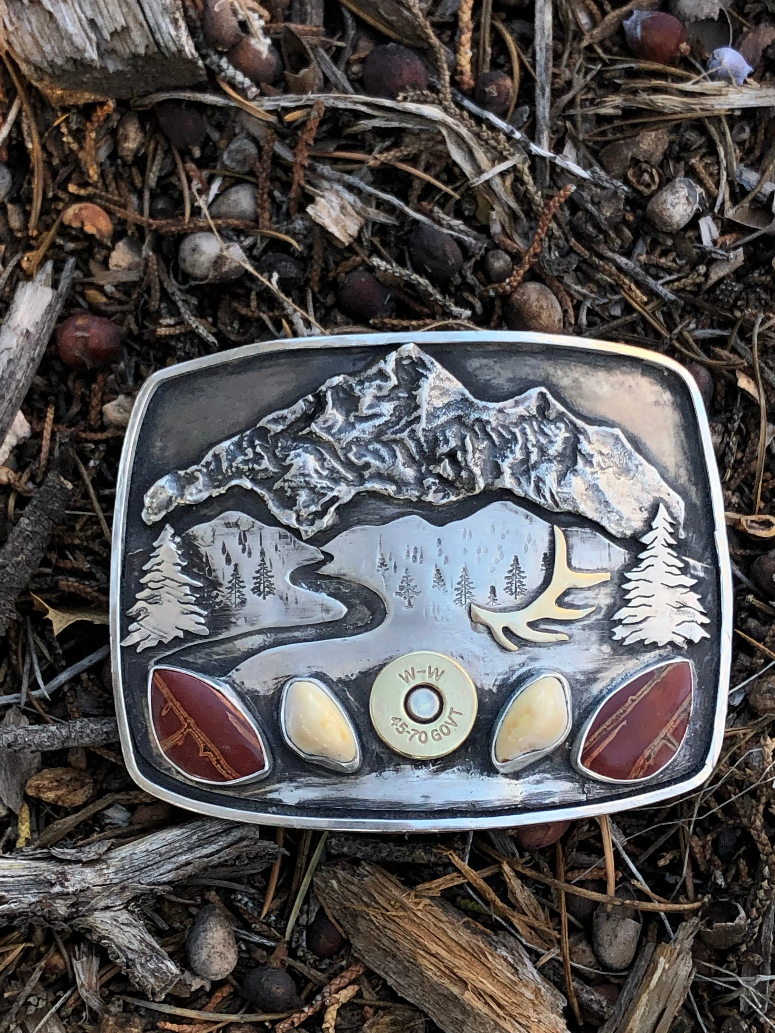 ‘Mountain Boulders’ Belt Buckle