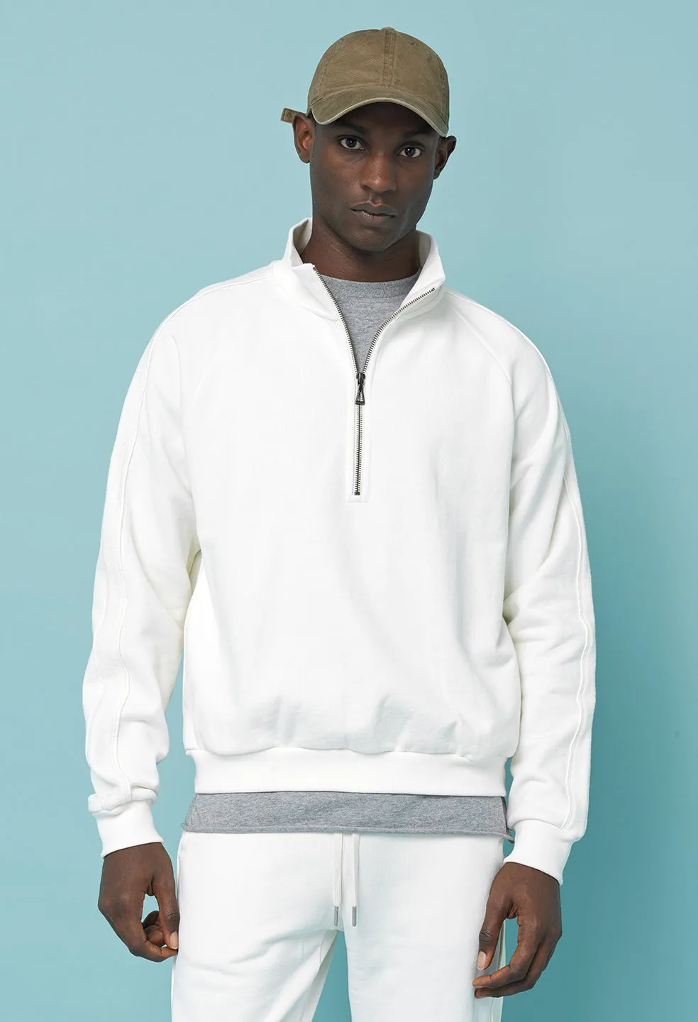 Munich Half Zip / Salt