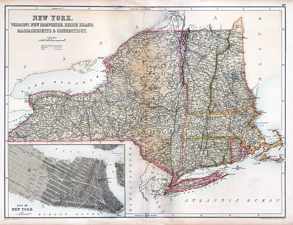 New York, Vermont, New Hampshire, Rhode Island, Massachusetts, & Connecticut