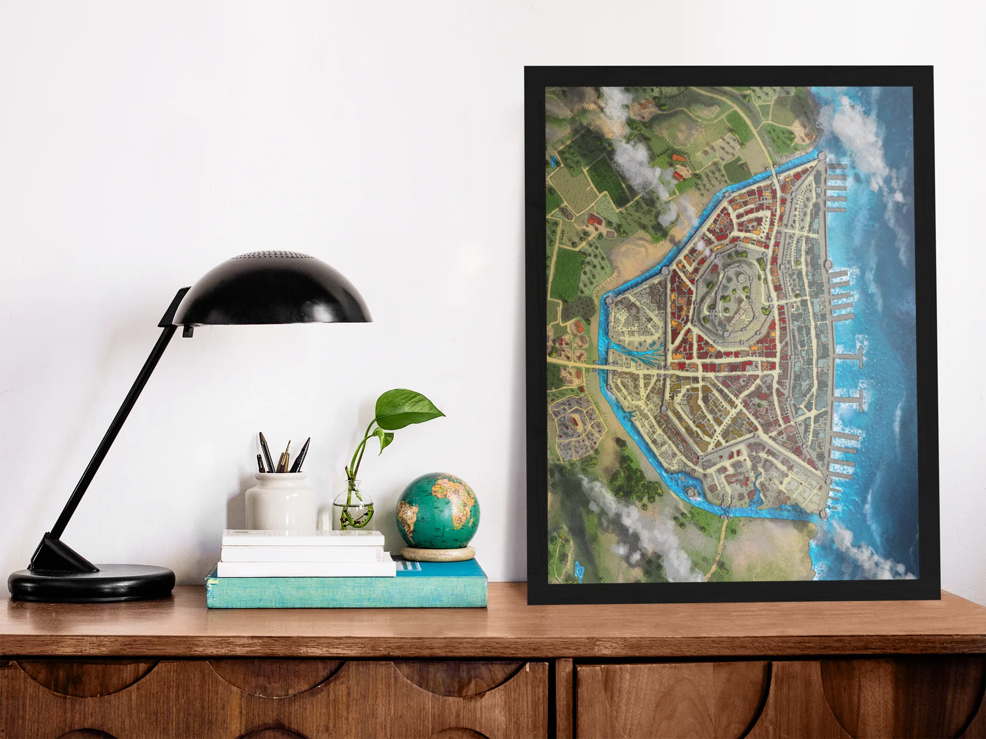 Newholt City Fantasy Map