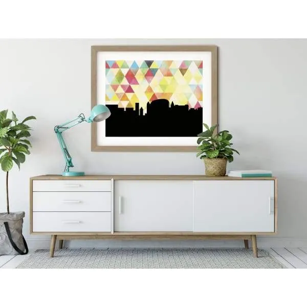 Norwalk, Connecticut geometric skyline