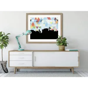 Norwalk, Connecticut geometric skyline