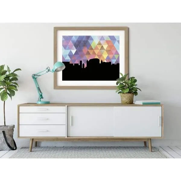 Norwalk, Connecticut geometric skyline