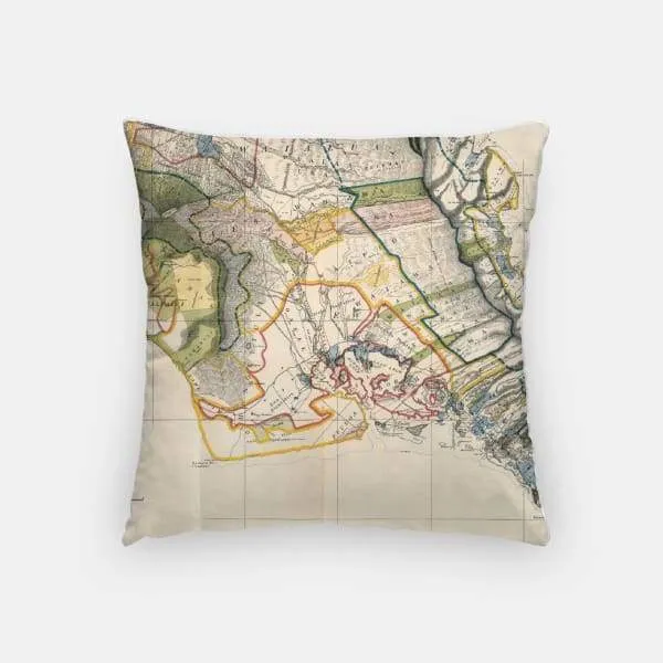 Oahu, Hawaii city skyline with vintage Oahu map