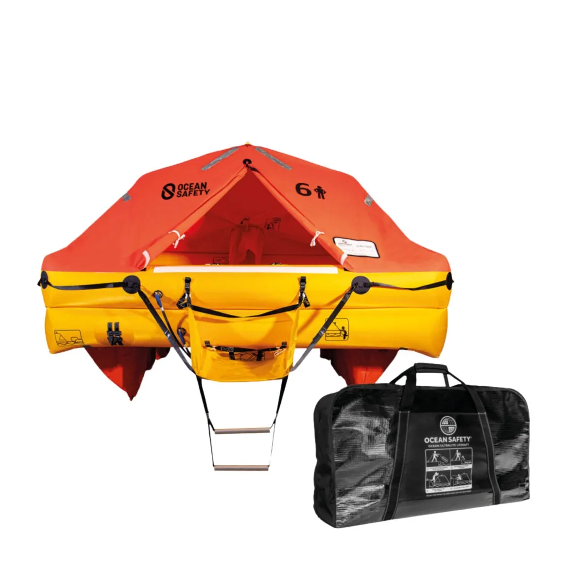 Ocean Safety Ultralite ISO Life Raft, 6-12 Person