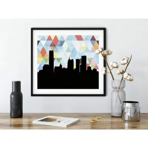 Oklahoma City, Oklahoma geometric skyline